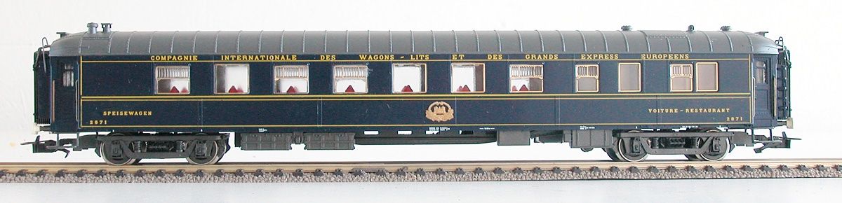 Rivarossi Modellini di ferrovie: Rivarossi Speisewagen CIWL / TEE Spur H0 – Usato da Oberwil BL venduto da Klang 1