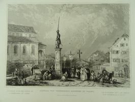 STANS WINKELRIEDS-BRUNNEN, STAHLSTICH