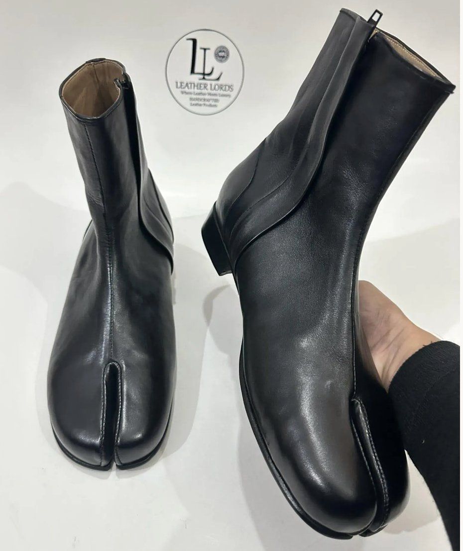 Herrenschuhe: Tabi Lederstiefeletten schwarz gebraucht – Gebraucht aus Zürich von jcytam 3