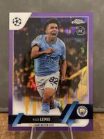 2022-23 Topps Chrome UEFA 163 Rico Lewis RC Purple