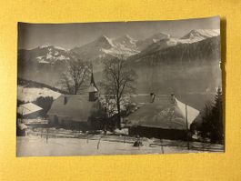 Vintage Original XXL Foto, Beatenberg gegen die Alpen 1937