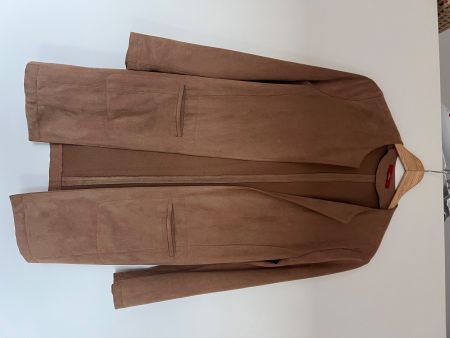 Braune Wildlederimitat Jacke, Grösse 36 - Top Zustand!