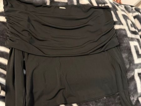 Damen Oberteil GUESS Schwarz Langarm Schulterfrei Gr.L