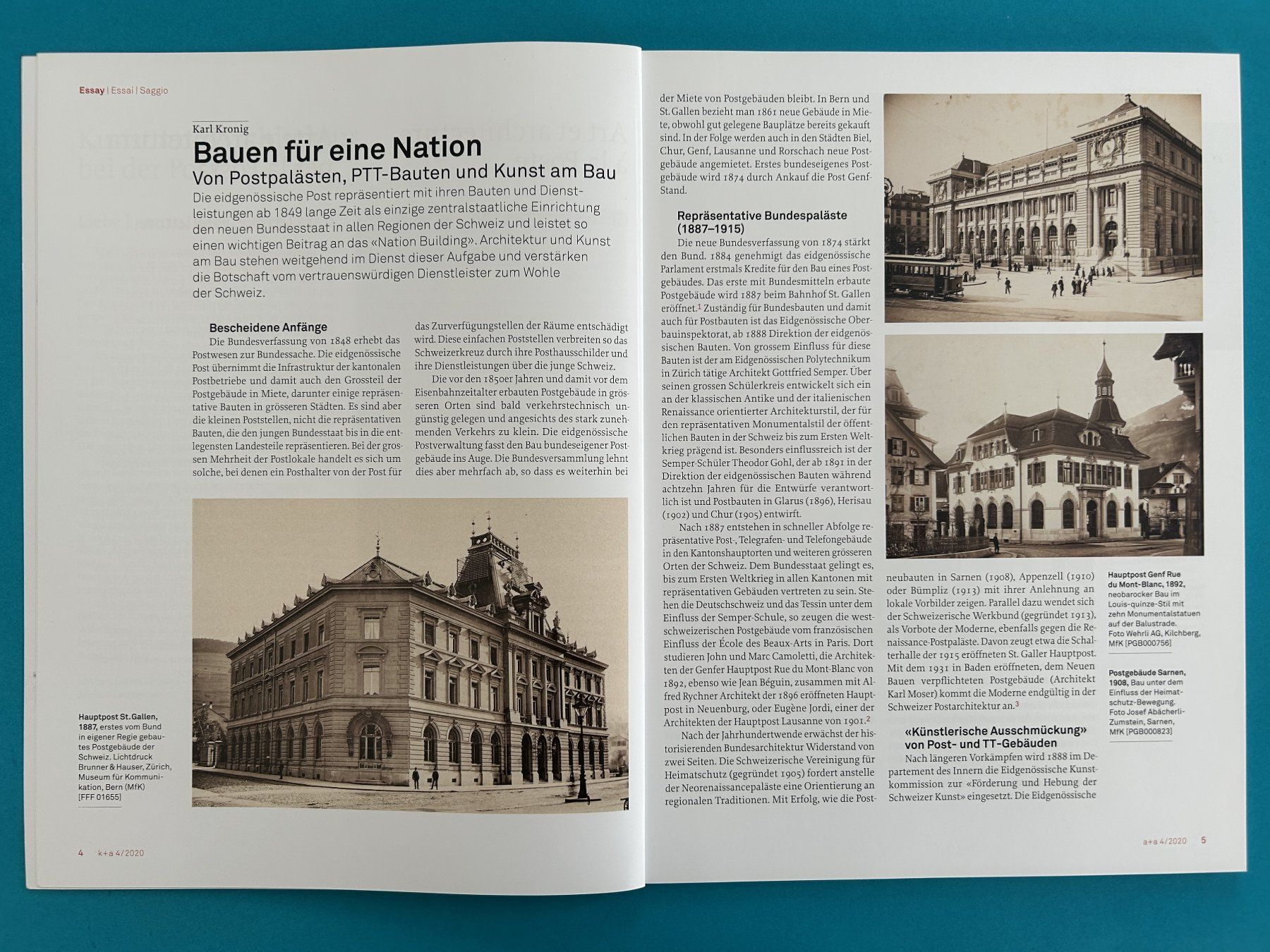 Libri: ARCHITEKTUR UND KUNST BEI DER POST in der Schweiz – Usato da Zürich venduto da Domus09 3