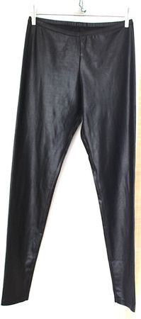Schwarze, Glänzende Legins, verm. S/M.