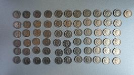20 Rappen 1881 - 1981, 67 Stück, schön - vorzüglich