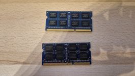 2x Kingston 2GB PC3-10600S RAM SO-DIMM Arbeitsspeicher