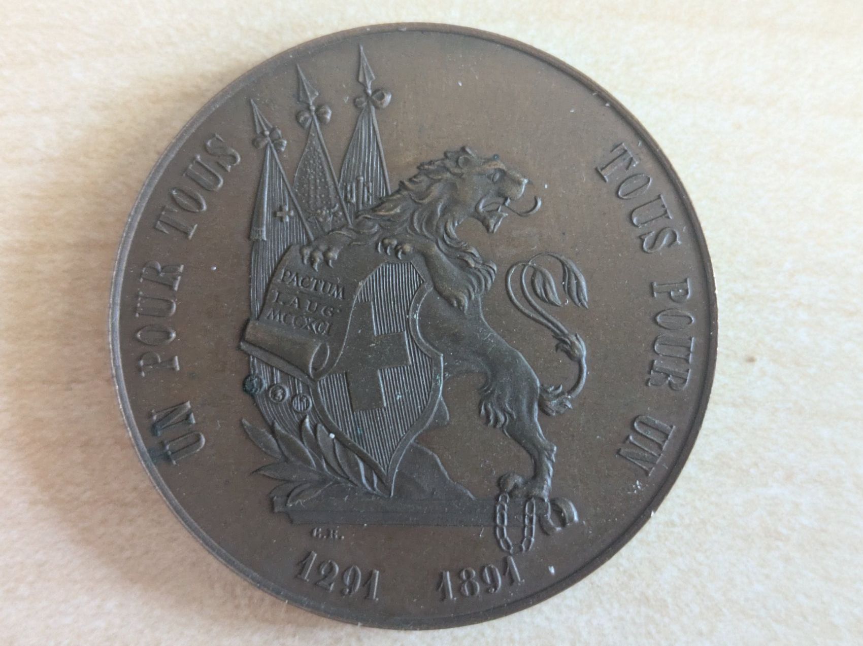Médailles: Medaille 600 Jahre Eidgenossenschaft – D'occasion à Bern par Ortelius 1