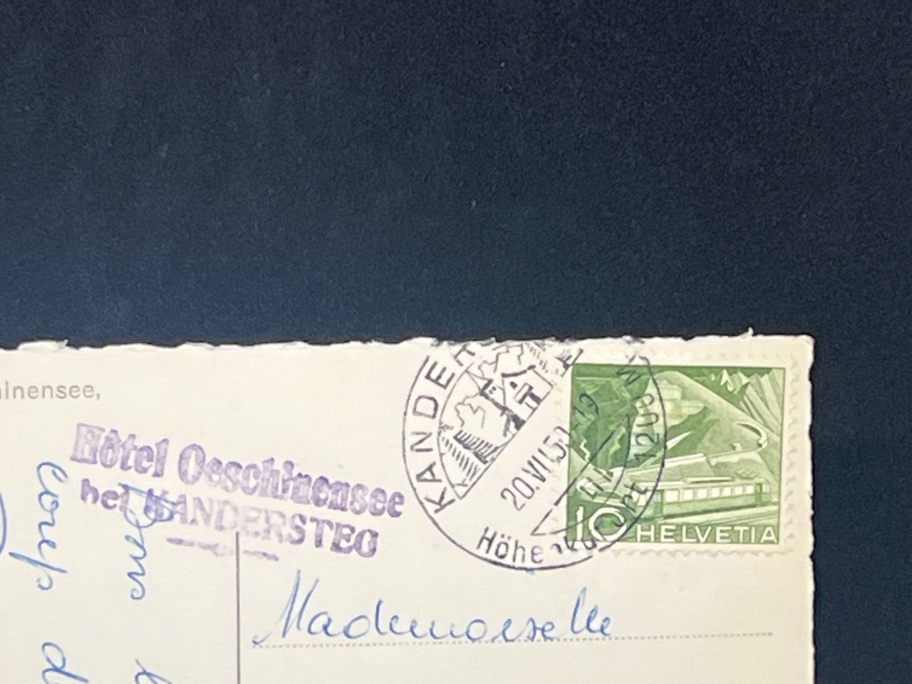 Cartoline postali: Kandersteg, Oeschinensee, Blümlisalp – Usato da Widnau venduto da Brusi9 1
