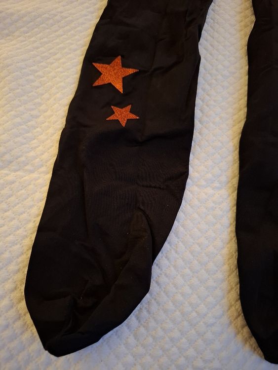 collant nuove calzedonia M nere con stelle rosse (Nuovo (secondo