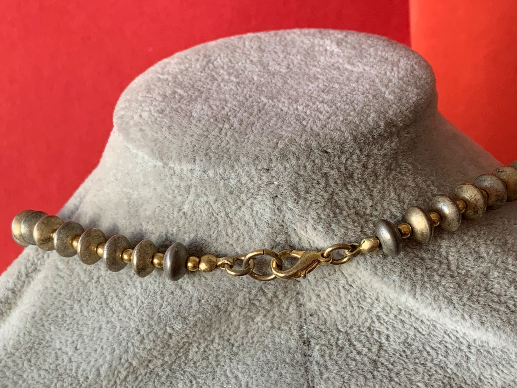 Catenine: Kette Festlich gold-silber (45cm) – Usato da Laufen venduto da belleskulptur 4