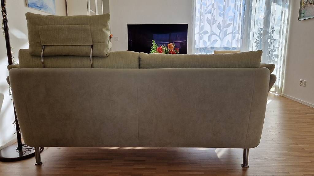 Intertime Divani: Sofa 2-Sitzer Intertime CIELO, Stoffbezug lindengrün – Usato da Kreuzlingen venduto da Bin-neu-hier 3