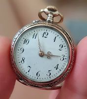Orologio da tasca da donna in argento 800 funzionante