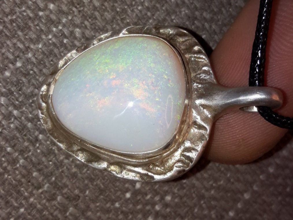 Anhänger: XXL Silberanhänger mit Australischem Flashfire Opal – Neu und originalverpackt aus Uerkheim von Winwinner