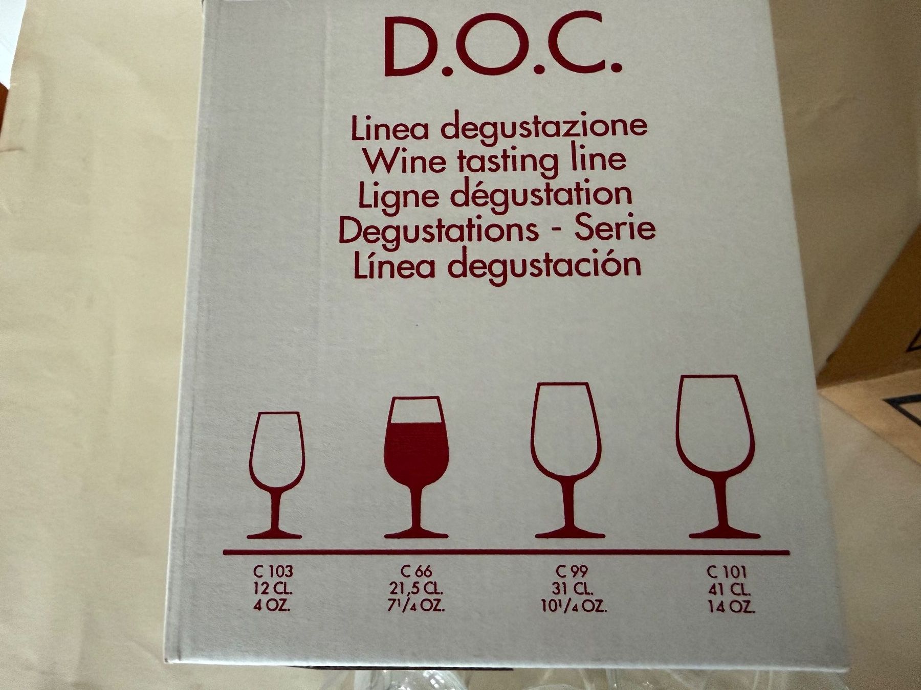 Bicchieri: 24 Cognacgläser 4cl & 2cl Messmarkierung neu – Nuovo e nell'imballaggio originale da Wöschnau venduto da Vinsale 4