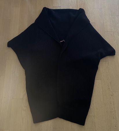 COMPTOIR DES COTONNIERS Jaquette noire maille coton+laine M