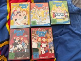 Family Guy DVDs Season One, Four, Five, Six, Seven