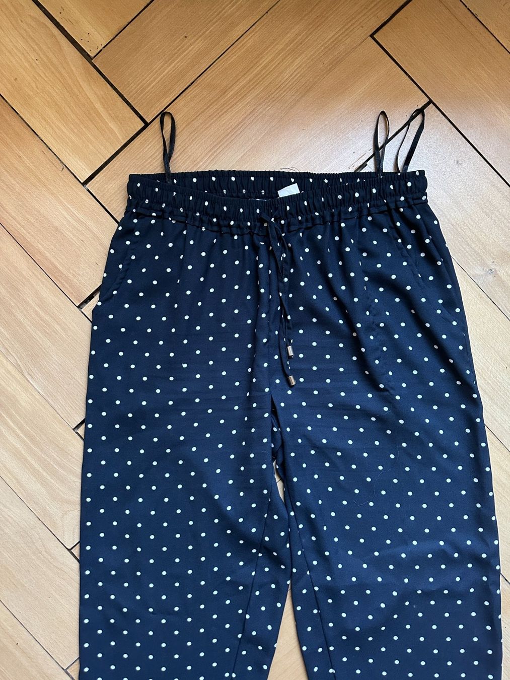 Pantaloni: Hose dunkelblau mit Polka Dots - 40 – Usato da Zürich venduto da Diazaio 1