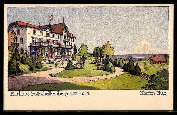 Cartes postales: Gottschalkenberg /Zug, Kurhaus Gottschal – D'occasion à Berlin par bartko-reher