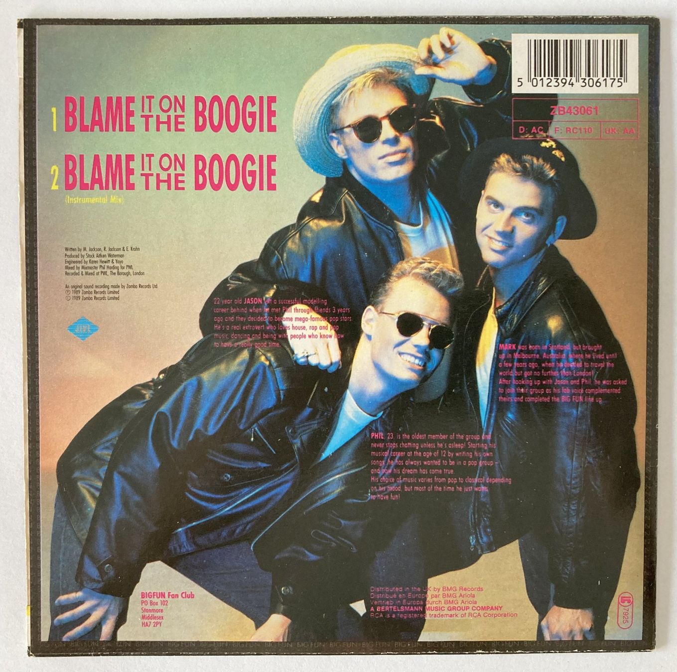 Schallplatten: BIG FUN - BLAME IT ON THE BOOGIE – Gebraucht aus Bottens von hotter-than-hell 1