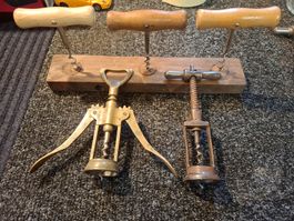 Serie di 5 cavatappi vintage