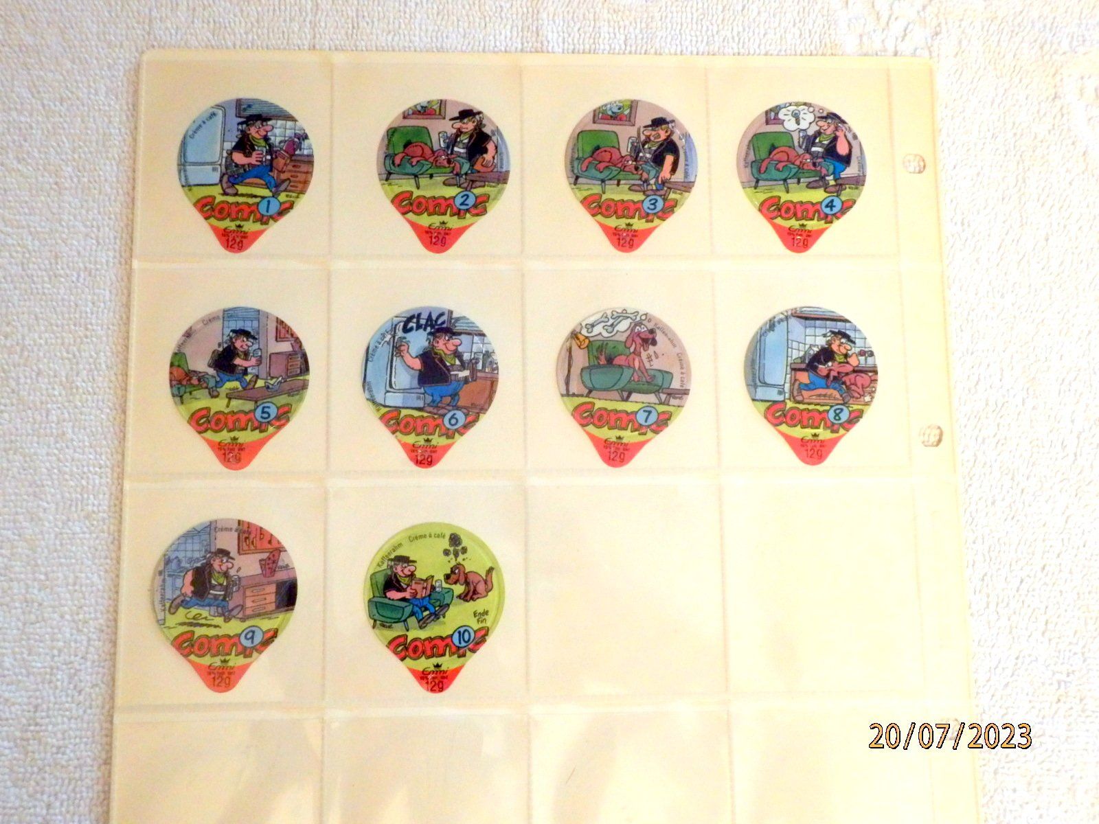 Emmi Kaffeerahmdeckel: KRD-Serie Nr.32/93 A, Comics 1993,  Emmi, 30 Stück. – Gebraucht aus Ueberstorf von dinbau 1