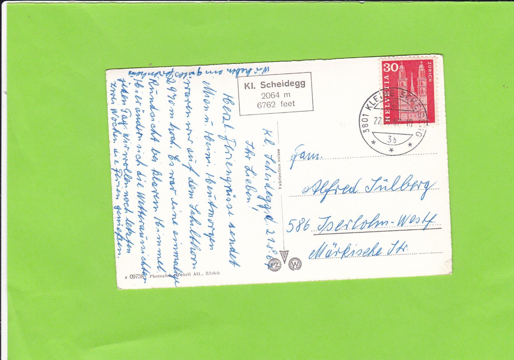 Cartes postales: Kleine Scheidegg – D'occasion à St. Peterzell par neckertal 1
