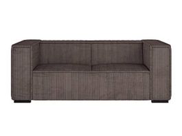 Sofa 3-Sitzer Cord braun