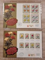 2 Gross-FDC 65 Jahre Pro Juventute 1977 - Motiv Rosen - ET