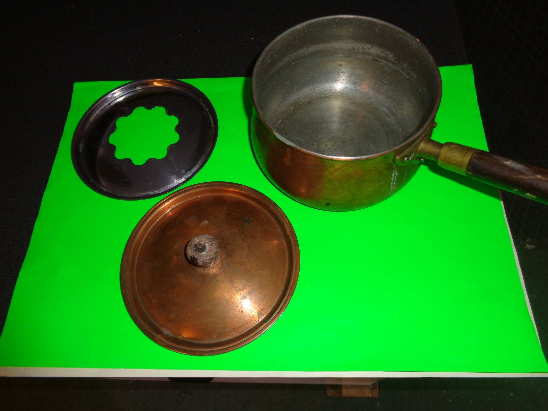 Pfannen: Kupferpfanne mit Einsatz, Vintage, retro Look – Gebraucht aus Termen von Zofingia01 3