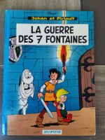 BD  Johan et Pirlouit LA GUERRE DES 7 FONTAINE 1964