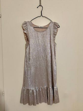 Kleid silbrig Mango, Grösse XS