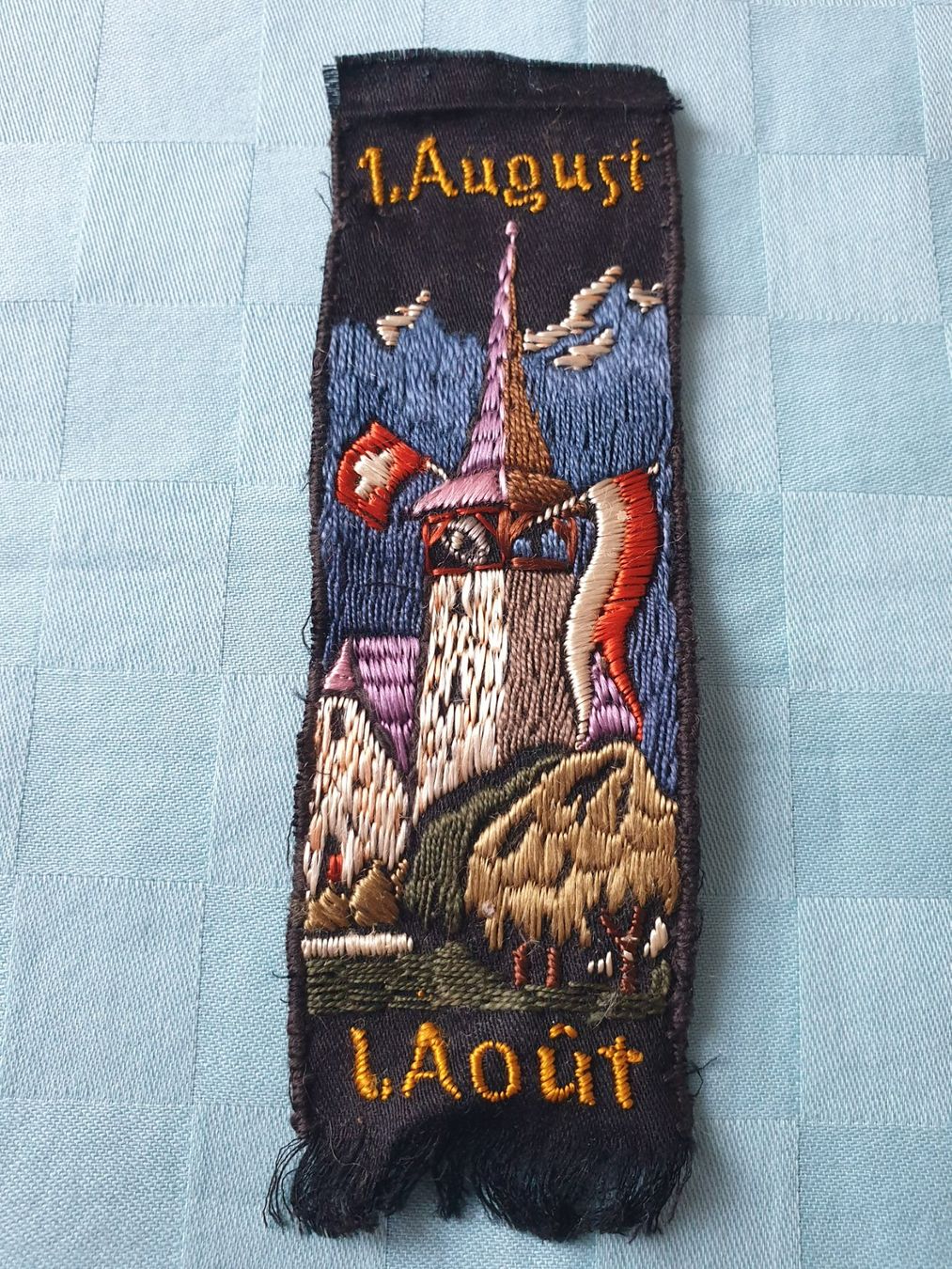 Placchette & Badge: altes Abzeichen Bundesfeier 1. August 1923 Textil – Usato da Mörschwil venduto da spirspi