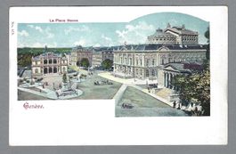 GENÈVE, LA PLACE NEUVE, JOLIE CHROMOLITHO, *