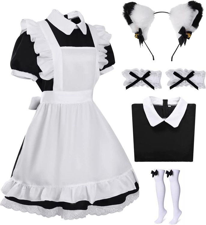 Maid-Kostüm Für Damen – Rollenspiel-Outfit Für Halloween, Cosplay & Mottopartys