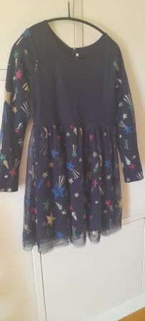 Tüllkleid Gr. 146/152 dunkelblau mit Glitzer von Billiebush