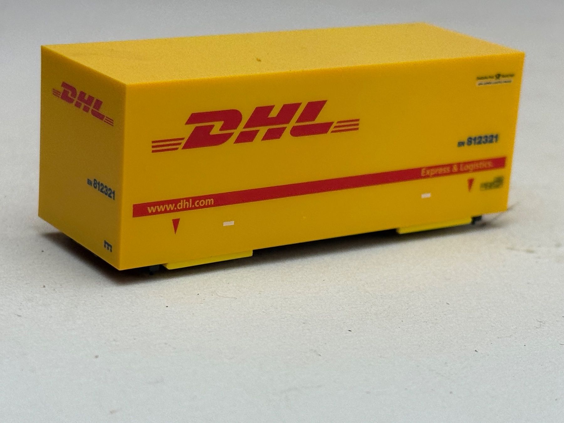 Herpa Modellini d'auto: AU- Herpa DHL Wechselpritsche – Usato da Elm venduto da Wikmtz
