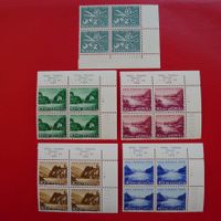 1956 Pro Patria: B76-B80 Viererblöcke ** +TABS, Kat: 60.-