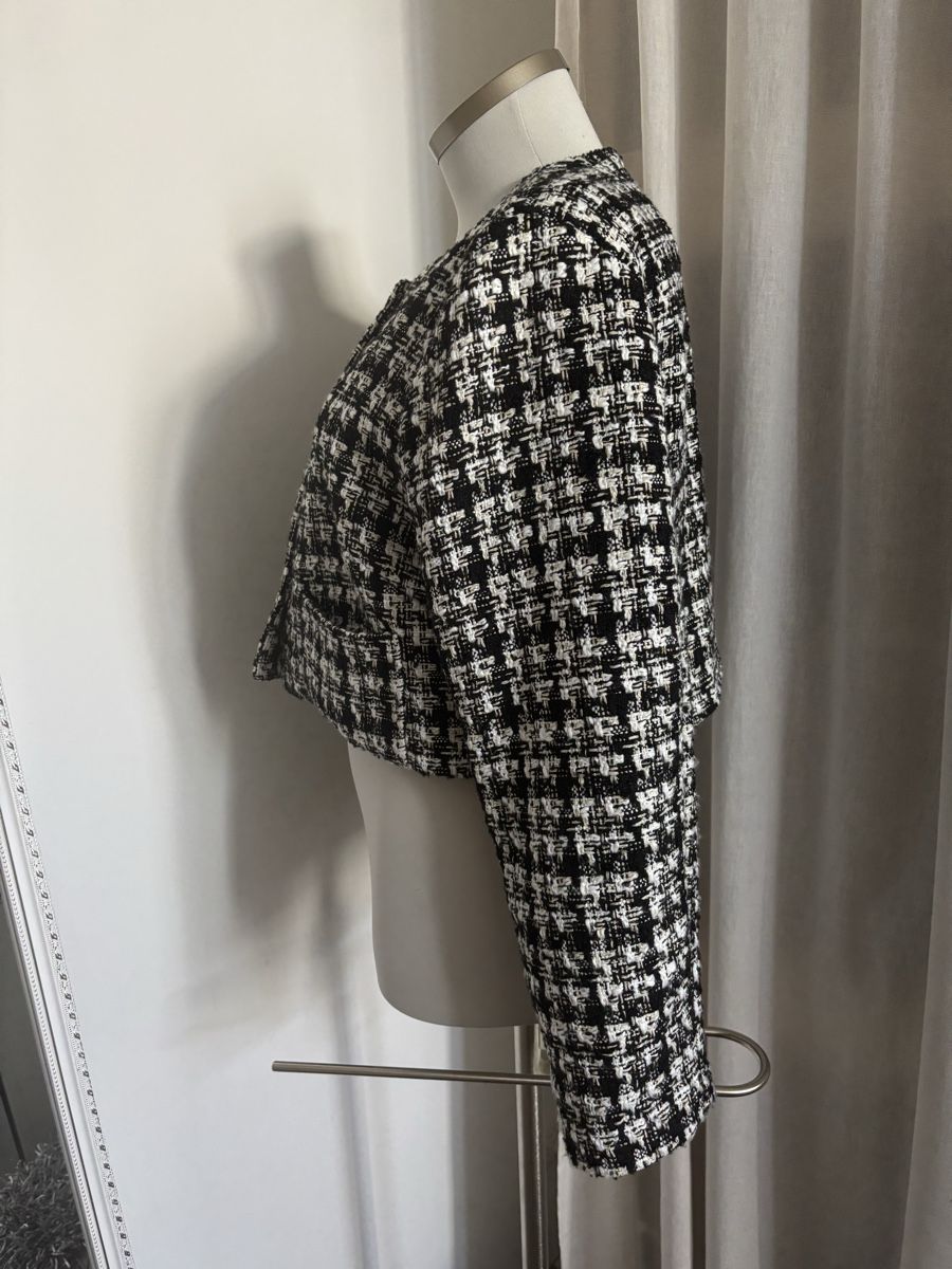 H&M Giacche: Schicke Tweed Jacke schwarz weiss Gr. M – Nuovo (secondo la descrizione) da Bäretswil venduto da Viechel 2