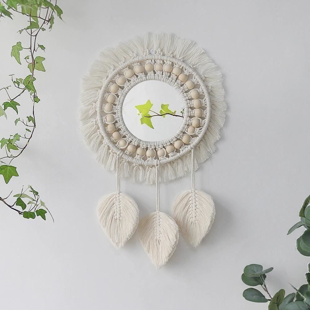 Alle Dekorationen: Miroir mural rond en macramé – Neu und originalverpackt aus Gurmels von Swisspod
