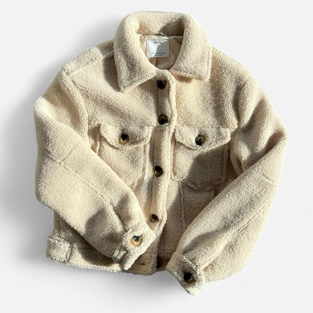 Bershka Jacken: Bershka Jacke Teddyfleece creme – Gebraucht aus Sion von mol_9tmp