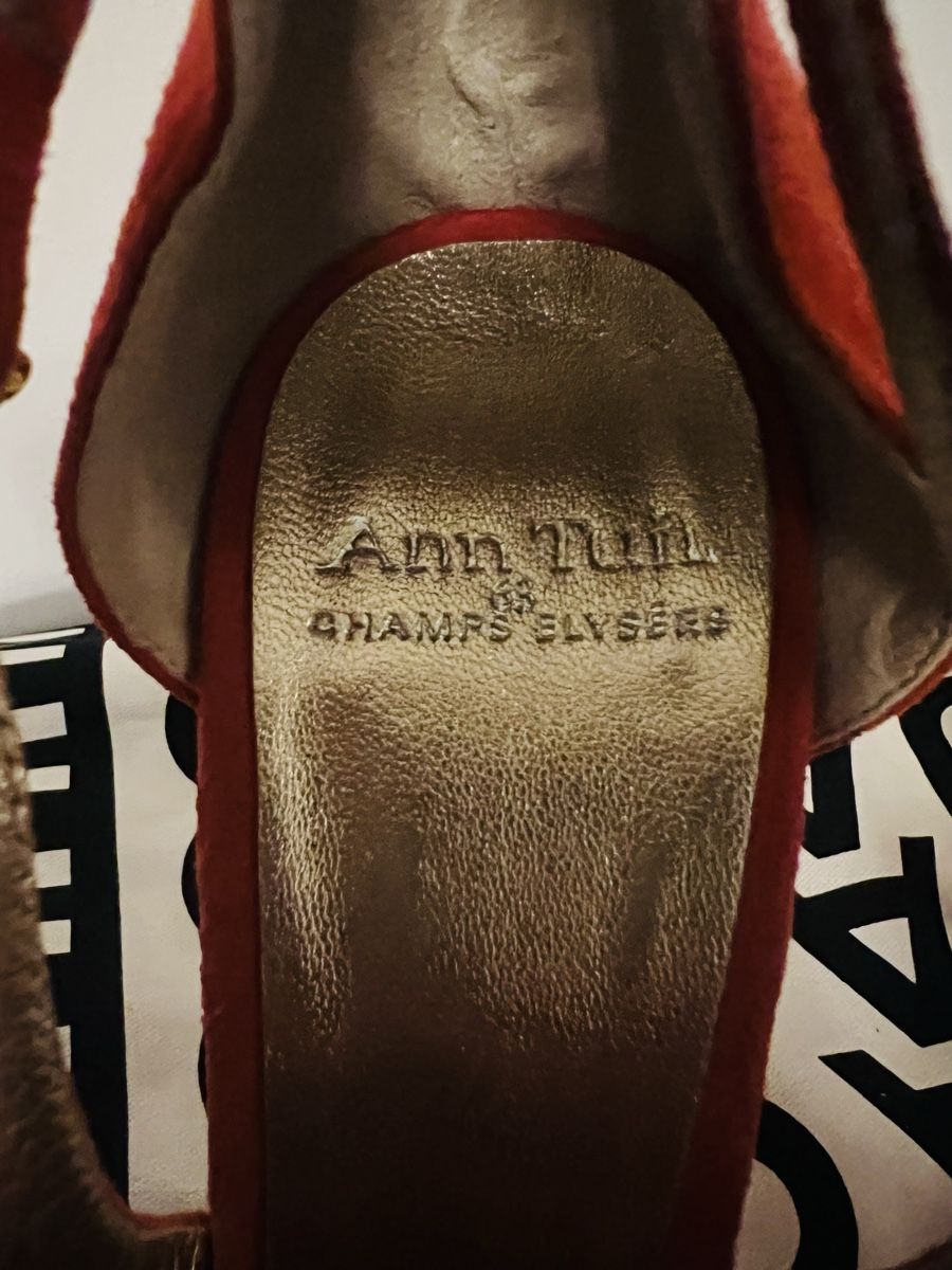 Scarpe da donna: Escarpins ouverts rouge Ann Tuil, taille 37.5 – Usato da Arvillard (Salins) venduto da mental0mystique 5