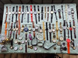 Konvolut Vintage- und moderne Uhren (Seiko, Rado und mehr)