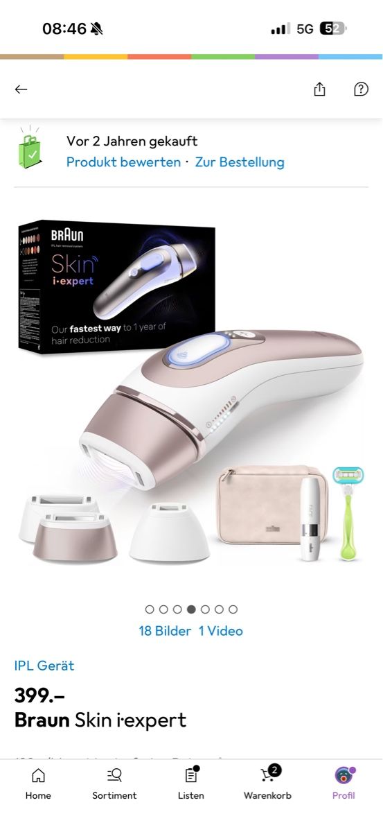 Braun Rasoi & Lamette da barba: Braun skin i•expert / IPL Haarentfernung – Nuovo (secondo la descrizione) da Erlinsbach SO venduto da Veelvet42 5