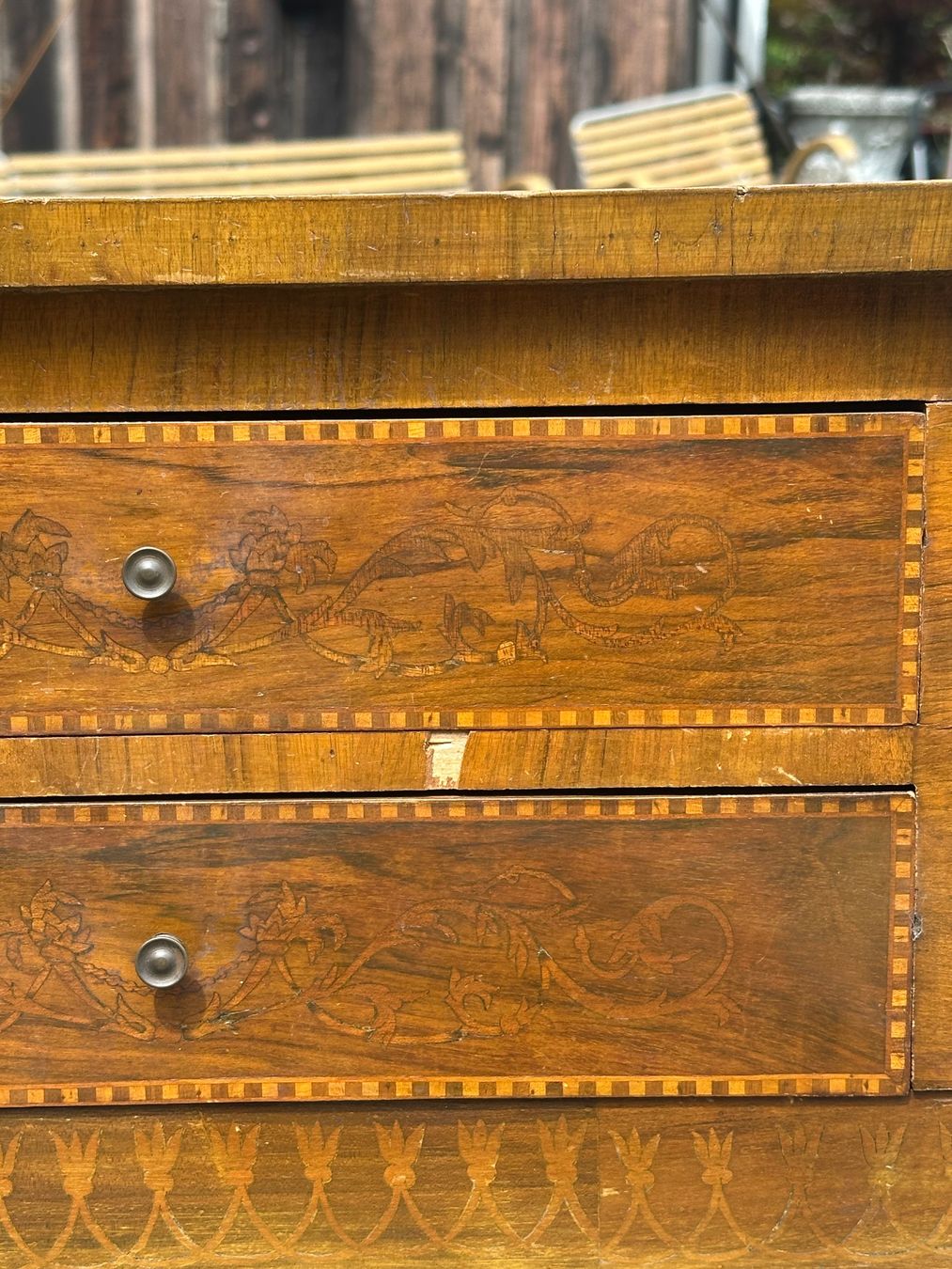 Cassettiere: Antike Kommode / Sideboard mit Intarsien – Usato da Otelfingen venduto da Yossi-68 4