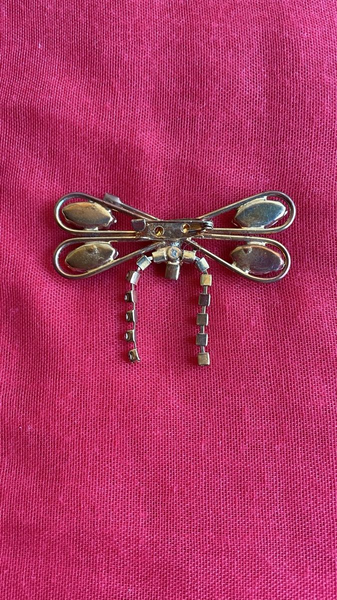 Spille & Fermagli: Vintage Libelle Brosche mit Strasssteinen – Usato da Schaffhausen venduto da sun_k7nm 2