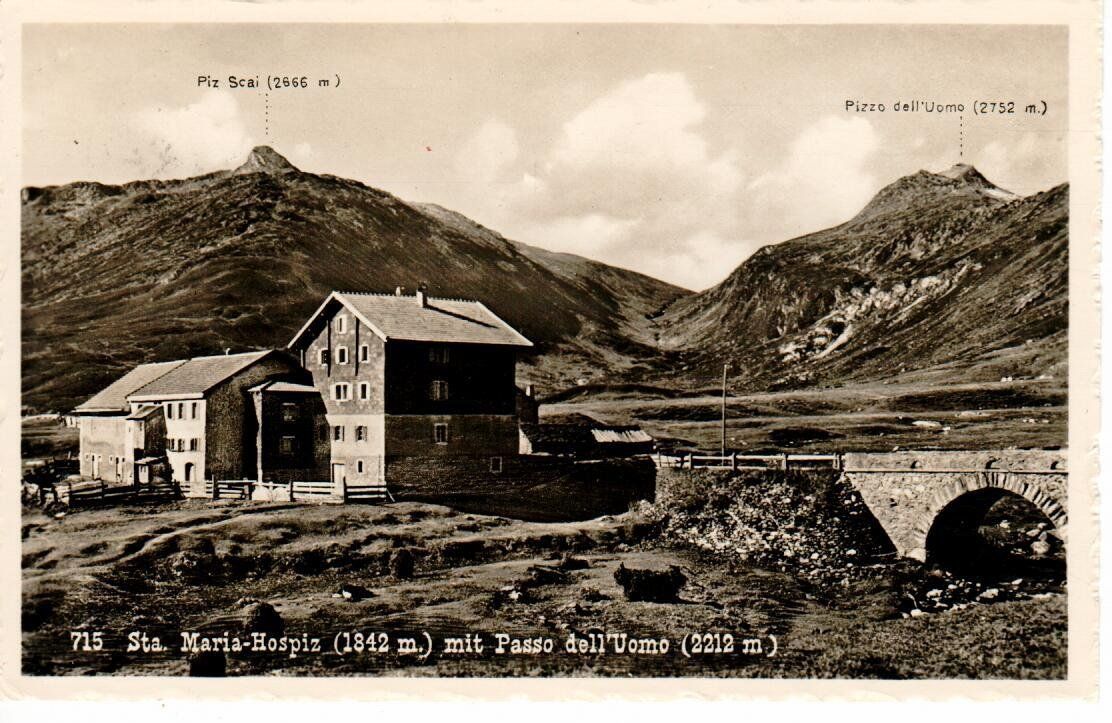 Cartoline postali: Sta. Maria Hospiz 1939 – Usato da Wolhusen venduto da Curver9