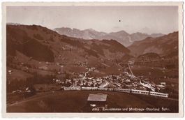 AK Zweisimmen-MOB-Bahn, ab Blankenburg, super Stempel 1930
