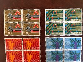 1972 Sonderpostmarken 4erblock ET-Stempel
