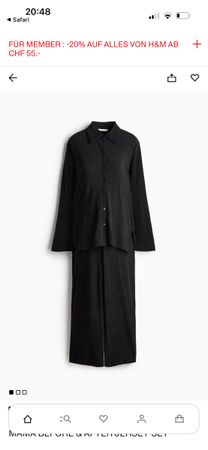 Neues, schwarzes H&M Mama Set, Grösse M